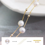 5.5-7.5mm Freshwater Pearl Gypsophila Necklace